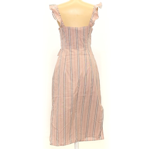 Wayf Where Are You From Verona Striped Dress Size S NWT New Front Ties - Picture 5 of 8